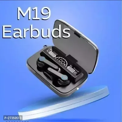 M19 Wireless Earbuds Earphone Touch Headset Digital LED Display Headphone Microphone  Flashlight Deep Bass Immersive Stereo Sound Quality Long-Play Time Easy to Connect