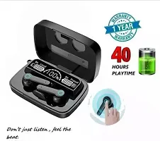 M19 Wireless Earbuds Earphone Touch Headset Digital LED Display Headphone Microphone-thumb1