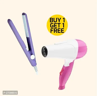 Best Quality Hair Application Combo ndash; Hair Straightener  and Hair Dryer (Multicolor)