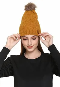 G BULL Women's Baby Soft Winter Cap(GSB50MUSTARD)-thumb2