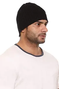 G BULL Acrylic Winter Solid Cap for Men(GMCAP501NAVY)-thumb2