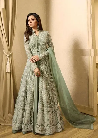 Designer Embroidered Party Wear Dress Material