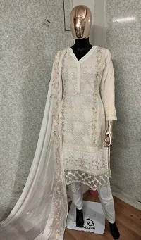 Latest Pakistani Attractive Georgette Dress Material With Dupatta-thumb1