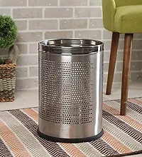 ROYAL SAPPHIRE Stainless Steel Open Dustbin for Home, Office, Kitchen, Bathroom, 5 liters (7 x 10), Made in india-thumb3