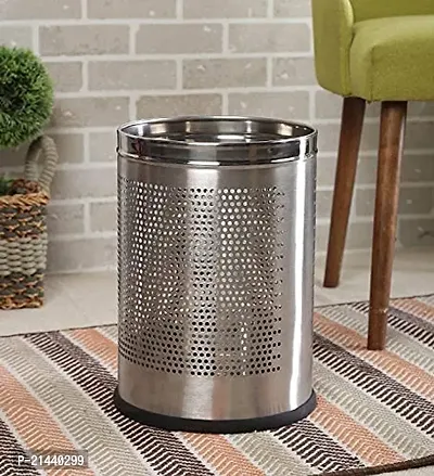 ROYAL SAPPHIRE Stainless Steel Open Dustbin for Home, Office, Kitchen, Bathroom, 5 liters (7 x 10), Made in india-thumb4