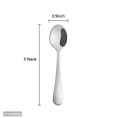 Royal sapphire Stainless Steel Tea Spoon, Set of 12, Silver-thumb2