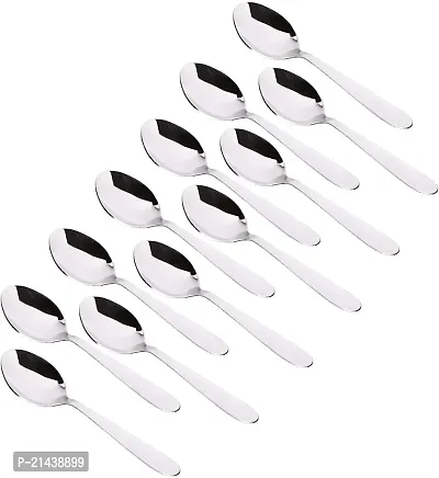 Royal sapphire Stainless Steel Tea Spoon, Set of 12, Silver-thumb0