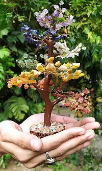 ROYAL SAPPHIRE Amos Crystal Vastu Original Seven Chakra Bonsai Tree for Healing Energy Meditation Spiritual Good Vibes, Yoga Energy Money 300 Beads - Gold Wire-thumb2