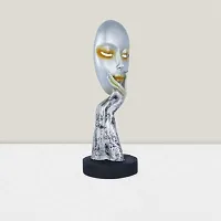 Thinking Lady Face Abstract Idols for Home Decor Living Room Office Desk Table Outdoor Resin Statue Feng Shui Vastu Idol Showpieces (Design 2)-thumb2