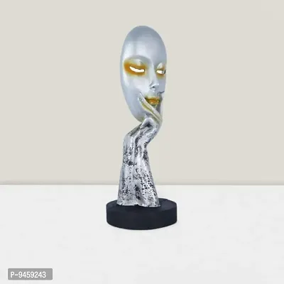 Thinking Lady Face Abstract Idols for Home Decor Living Room Office Desk Table Outdoor Resin Statue Feng Shui Vastu Idol Showpieces (Design 2)-thumb3