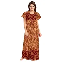 FASHION FIT Women's Cotton Printed Attractive Maternity Wear Comfortable Maxi Nightdresses ( Combo Pack of 2 PCs.)-thumb3