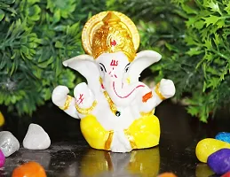 FoAr Angle God Ganesha Car Dashboard Decor Statue | Hindu Idol God Ganesh Ganpati Decor Sculpture-thumb4