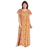 FASHION FIT Women's Cotton Printed Attractive Maternity Wear Comfortable Maxi Nightdresses ( Combo Pack of 2 PCs.)-thumb3