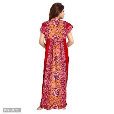 FASHION FIT Women's Cotton Printed Attractive Maternity Wear Comfortable Maxi Nightdresses ( Combo Pack of 2 PCs.)-thumb3