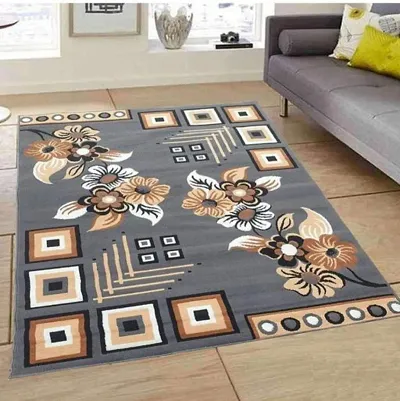 Acrylic rectangular Carpet for Your Living Room  Drawing Room (150X200CM grey Colour)