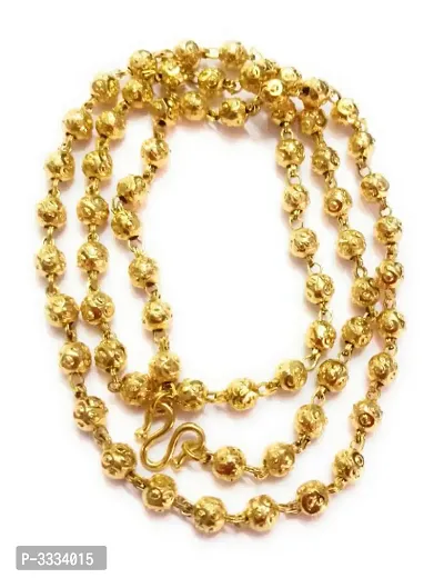 Micro plated gold coverings chain for women  girls(24 inches)-thumb0