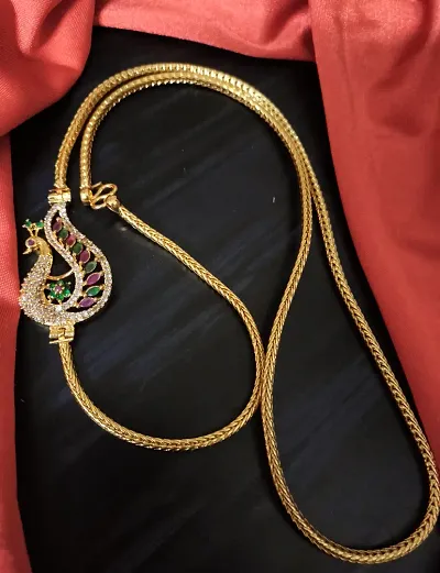 New Designer Gold Plated Elegant Temple Necklaces