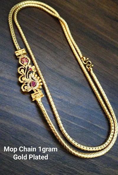 Sri Sai Micro Plated Model Covering Chain for Women (24 inches)