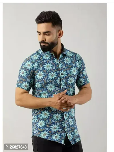 Stylish Cotton Multicoloured Casual Shirt For Men-thumb0