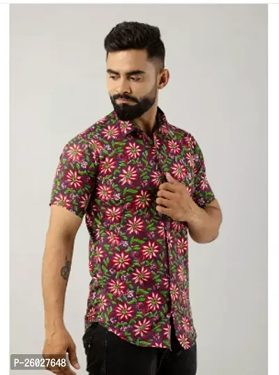 Stylish Cotton Multicoloured Casual Shirt For Men