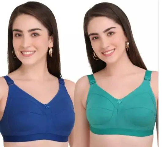 Stylish Blend Solid Bras For Women