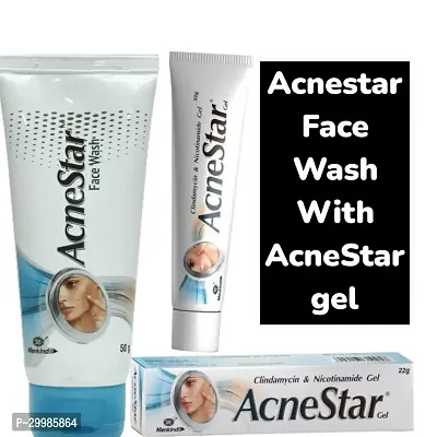 Original Acnestar Face Wash With Acnestar Gel-thumb0