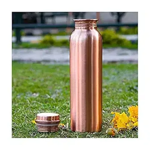 Copper Water Bottle for Yoga, Gym, 1L