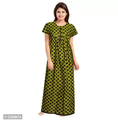 Stylish Fancy Cotton Printed Nighty For Women