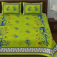 Classic Cotton Printed Bedsheet with Pillow Cover-thumb2