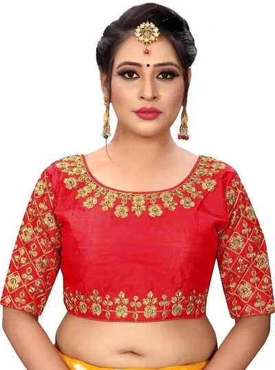 Phantom Silk Embroidered Stitched Blouses