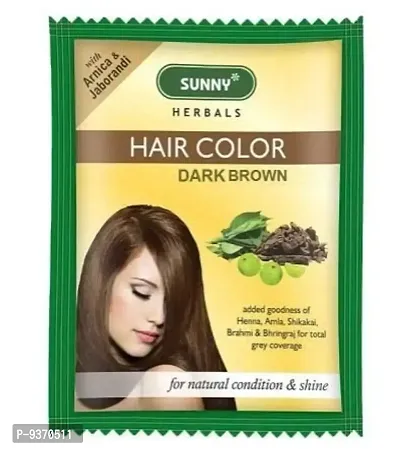 BAKSON  SUNNY  Pack of 5  Herbals Hair Colour Dark Brown   20gm