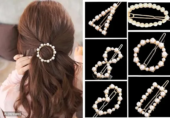 Korean pearl hair pin clip for women and girls