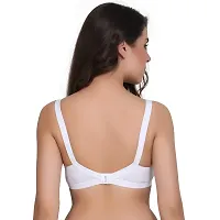 Layeba Women's Cotton Non Padded Bra (jassika white_White_32)-thumb1