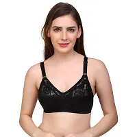 Layeba Women Full Coverage Non-Padded Half Net 3 Pack Combo (36B) Multicolour-thumb2