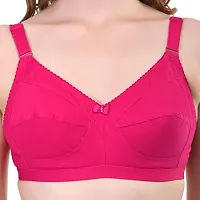 Layeba Women,s Cotton Full Coverage Plus Size B-C-D Cup Bra (B, Dark-Pink, 48)-thumb3