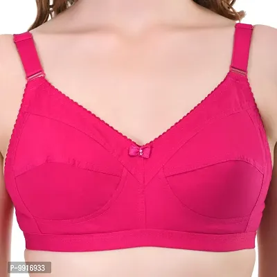 Layeba Women,s Cotton Full Coverage Plus Size B-C-D Cup Bra (B, Dark-Pink, 48)-thumb4