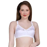 Layeba Women Full Coverage Non-Padded Half Net 3 Pack Combo (36B) Multicolour-thumb3