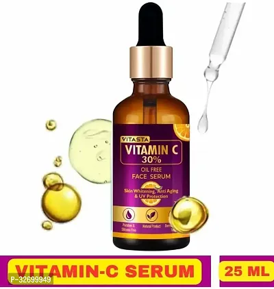 VITASTA 20% Vitamin C Serum for Skin Brightening, UV Damage  Glow for All skin (25 ml)