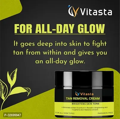 VITASTA De-Tan Cream,Dermatologically tested for Tan-Removal for Men (150 g)