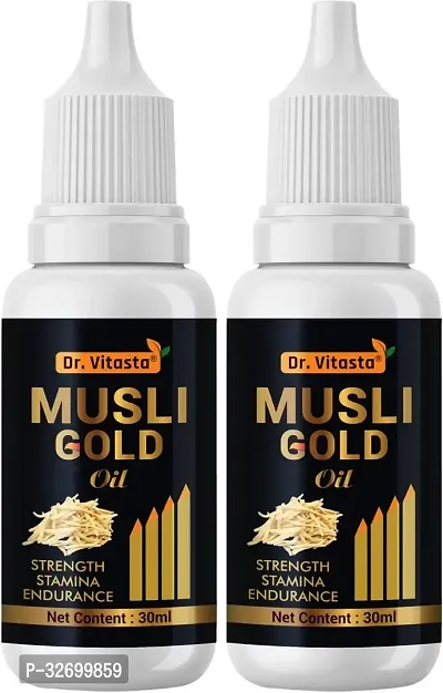 Dr Vitasta Musli gold, musli Ayurvedic oil for Stamina and Endurance (Pack of 2)