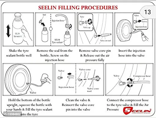 Seelin Anti Punture Tyre Sealant - 600ml Tubeless-thumb4