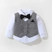 Classic Checked 3 Piece Clothing Set for Kids Boy-thumb1