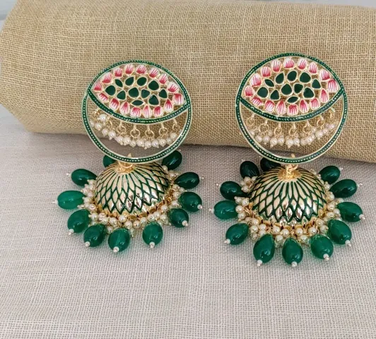 Stylish Alloy Beads Jhumkas For Women