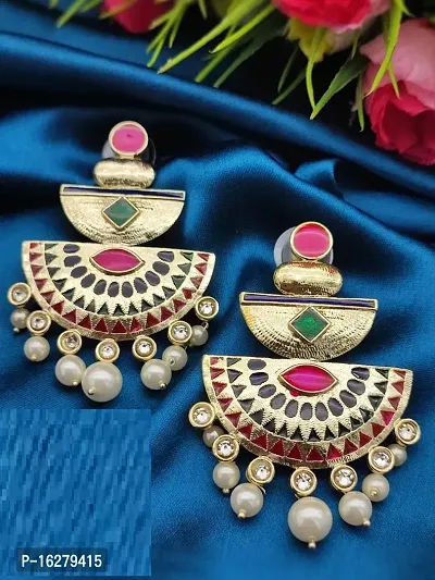 Multicoloured Alloy Beads Studs Earrings For Women