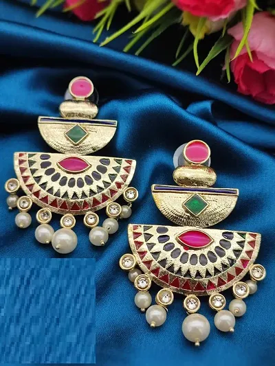 Alloy Beads Studs Earrings For Women