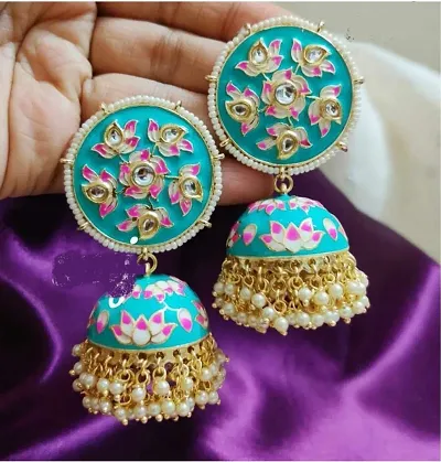 Stylish Alloy Beads Jhumkas For Women