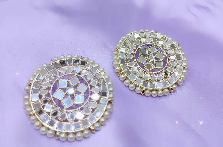 Alloy Beads Studs Earrings For Women