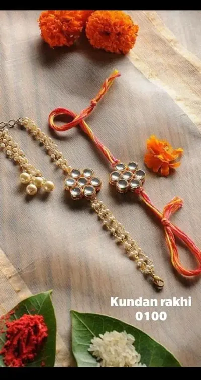 Designer Kundan Combo for Bhai-Bhabhi