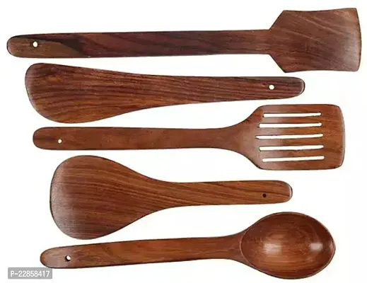 Wooden Kitchen Tool Set Pack Of 5-thumb0