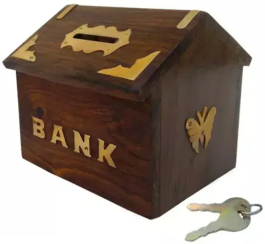 Wooden Money Bank